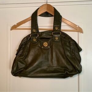 Marc By Marc Jacobs Green Satchel with Metallic Hardware